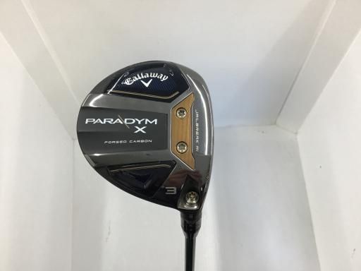 キャロウェイ PARADYM X 3W フェアウェイウッド FW 純正特注シャフト フレックスS メンズ 男性用 右利き 右用 Bランク ゴルフクラブ