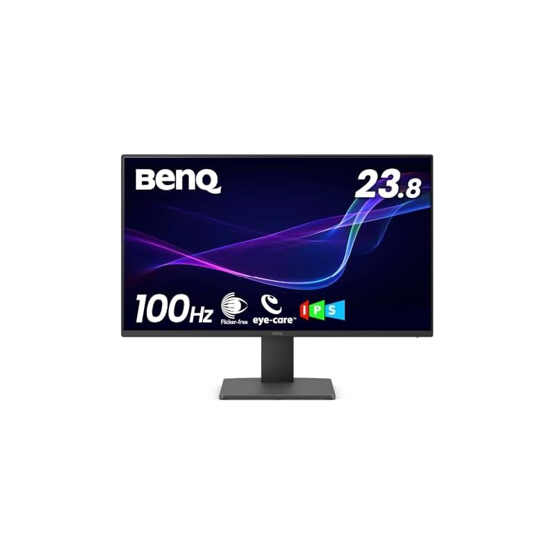 BenQ ベンキュー GW2491 23.8インチ アイケアモニター Full HD|IPS|HDMI|DP|ブルーライト軽減プラス|フリッカーフリー|ティルト機能|23.8型 PCモニター スピーカー非搭載