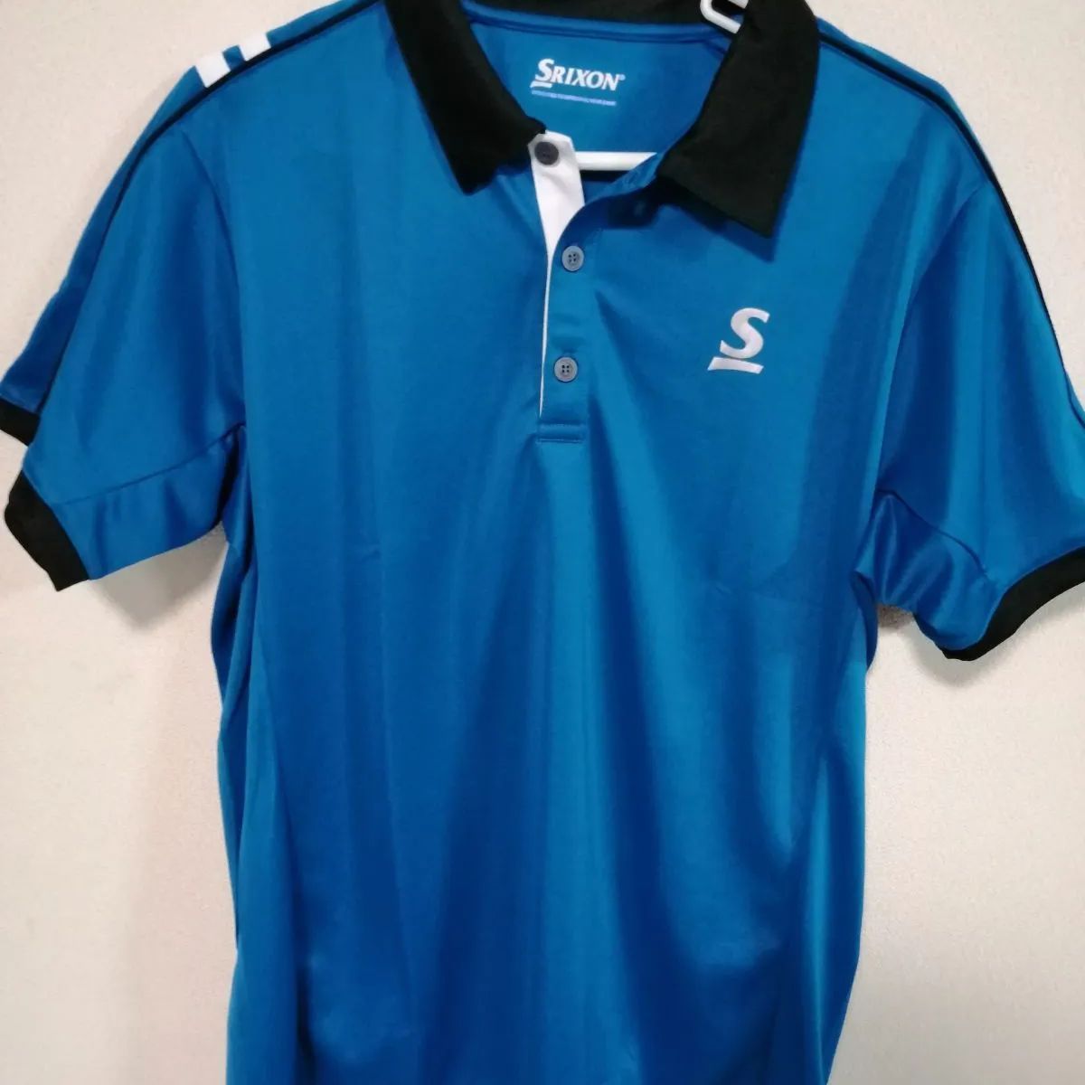 新品未使用品 Srixon ポロシャツ Srixon - スリクソン ポロシャツ 半袖 刺しゅう ロゴ M グレー