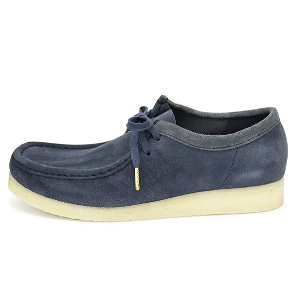 Clarks (クラークス) 26166306 Wallabee ワラビー メンズシューズ Blue