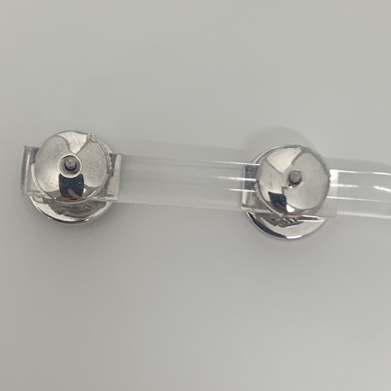中古】BVLGARI ブルガリ ピアス K18WG オニキス2P ブルガリ