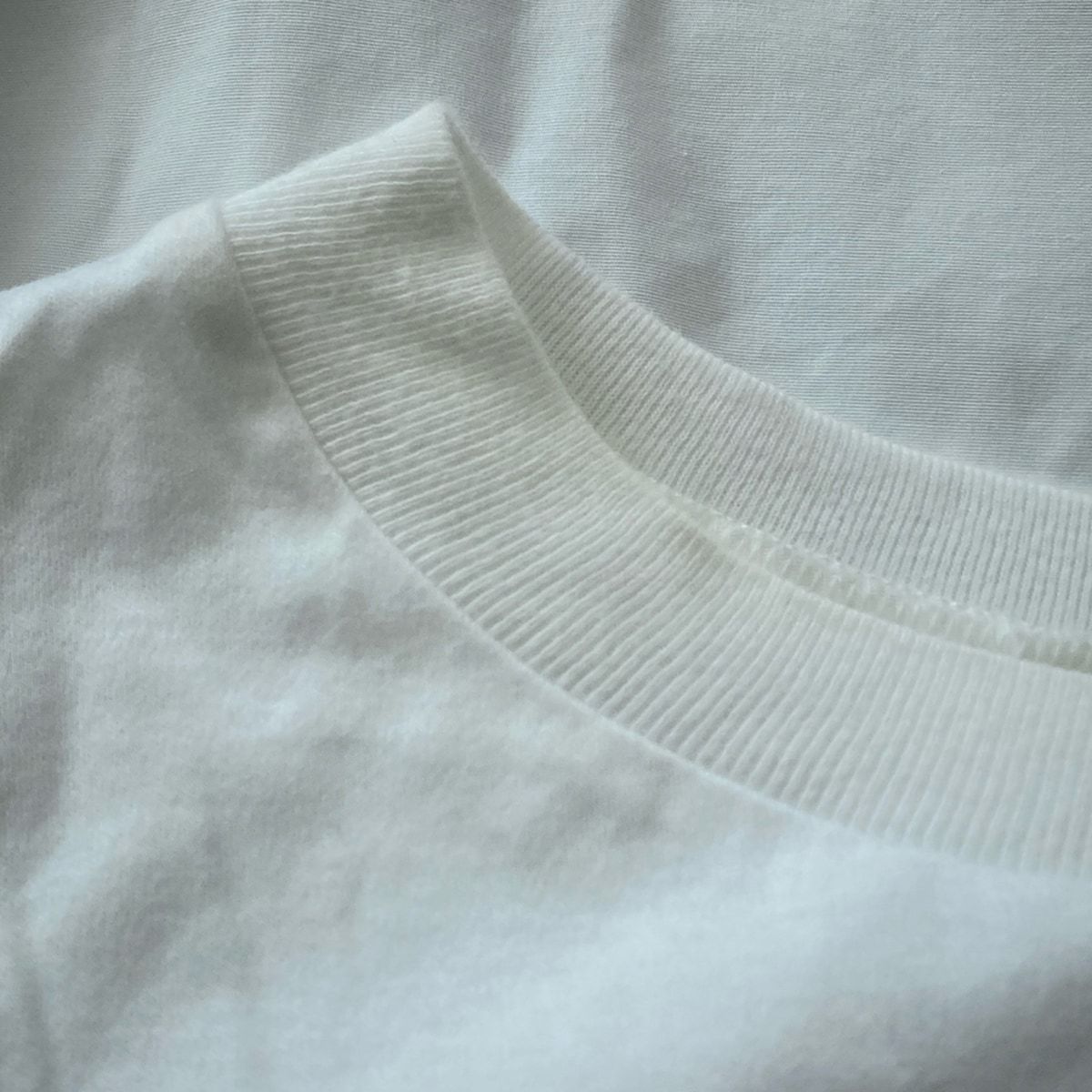 MUVEIL(ミュベール) 長袖カットソー サイズ38 M レディース - 白×ブルー クルーネック/フリル MUVEIL(ミュベール) 長袖カットソー サイズ38 M レディース - 白
