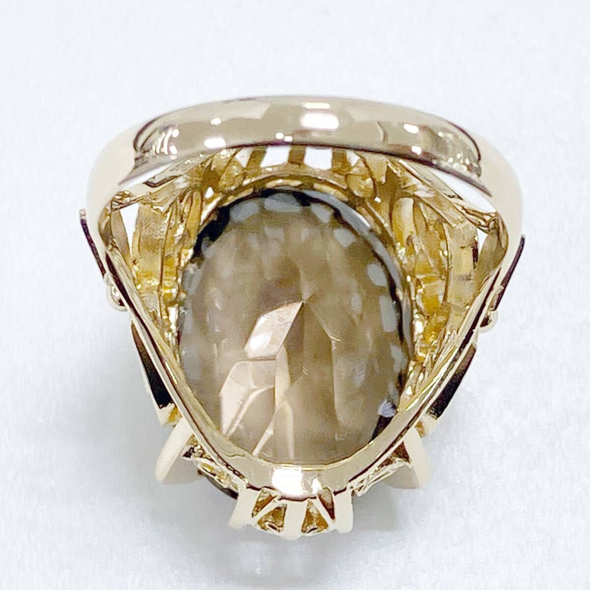 『アンティーク』宝石鑑別書付　クォーツ　指輪・リング アンティーク』宝石鑑別書付クォーツ指輪・リング