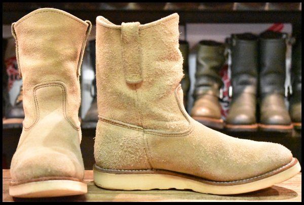 8.5E 良品 08年】レッドウィング 8168 スエード ペコス ホーソーン