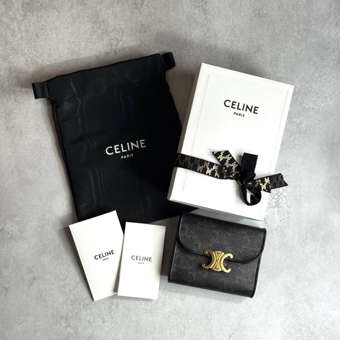 付属品完備】 CELINE セリーヌ / トリオンフスモールフラップ