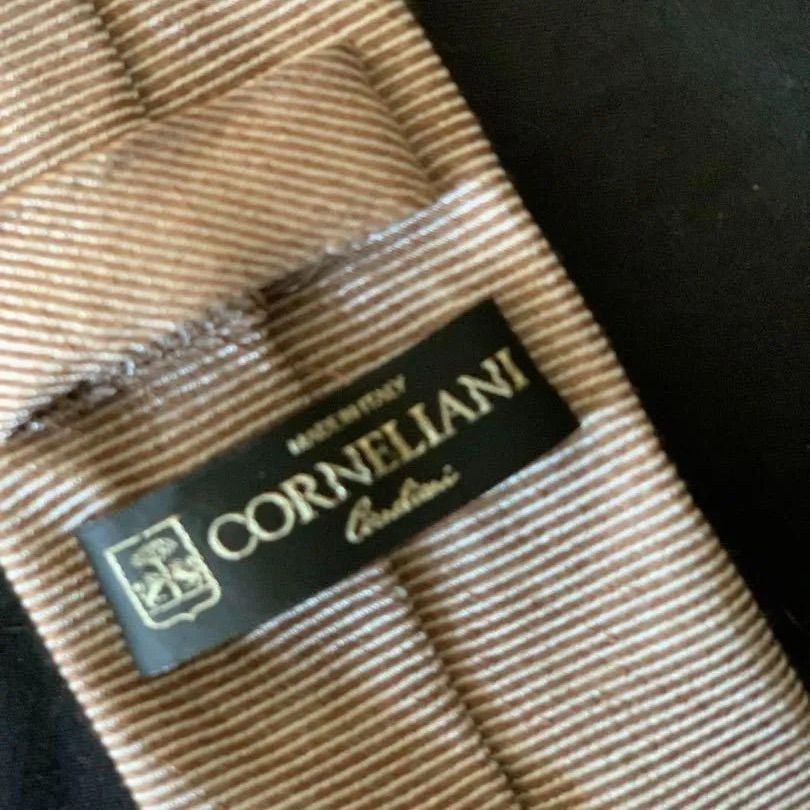 CORNELIANI コルネリアーニ シルクリネンネクタイ ベージュ - ネクタイ