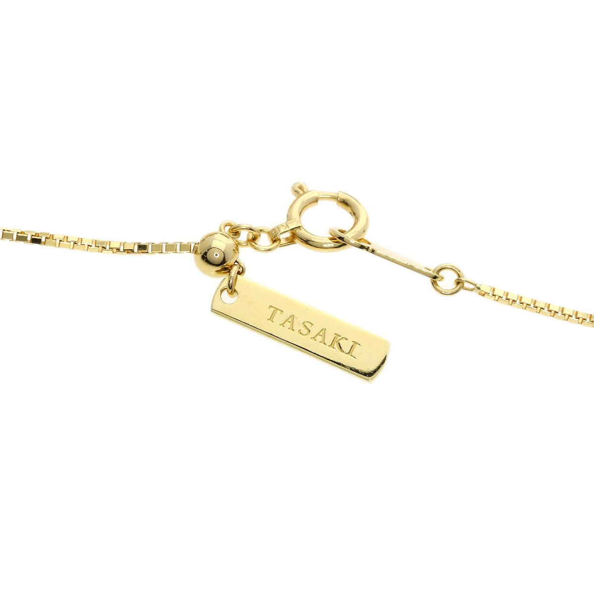 【希少】タサキ　K18WG　TASAKI　本真珠　ステーションネックレス TASAKI タサキ マルチパール 真珠 ステーション ネックレス K18