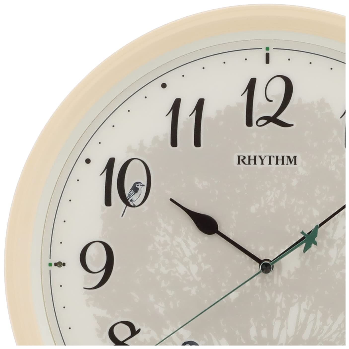 リズム(RHYTHM) 掛け時計 電波時計 アナログ 連続秒針 野鳥の声 楽天市場】リズム(RHYTHM) 掛け時計 電波時計 アナログ 連続秒針