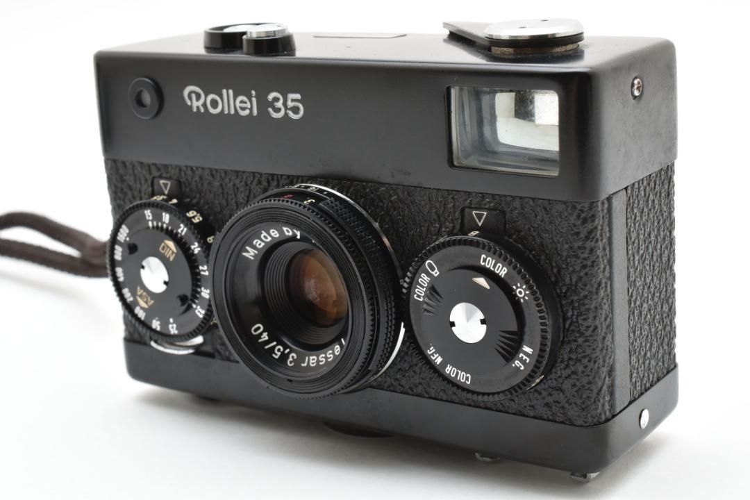 376 シャッターOK Rollei ローライ 35 Tessar 3 5 40 mm ブラック フィルムカメラ