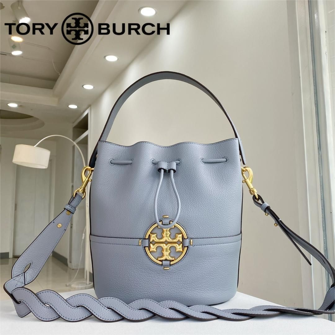 ☆新作☆ TORY BURCH トリーバーチ MILLER BUCKET BAG ミラー バケットバッグ レディース ハンドバッグ 2WAY  ショルダー 牛革 アウトレット品 アイボリー #79323 - メルカリ