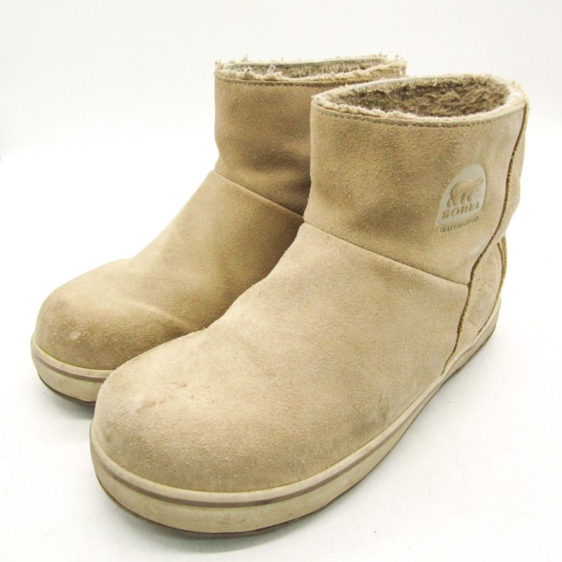 SOREL　ベージュ スエード ムートンブーツ SOREL ムートンブーツ ベージュ