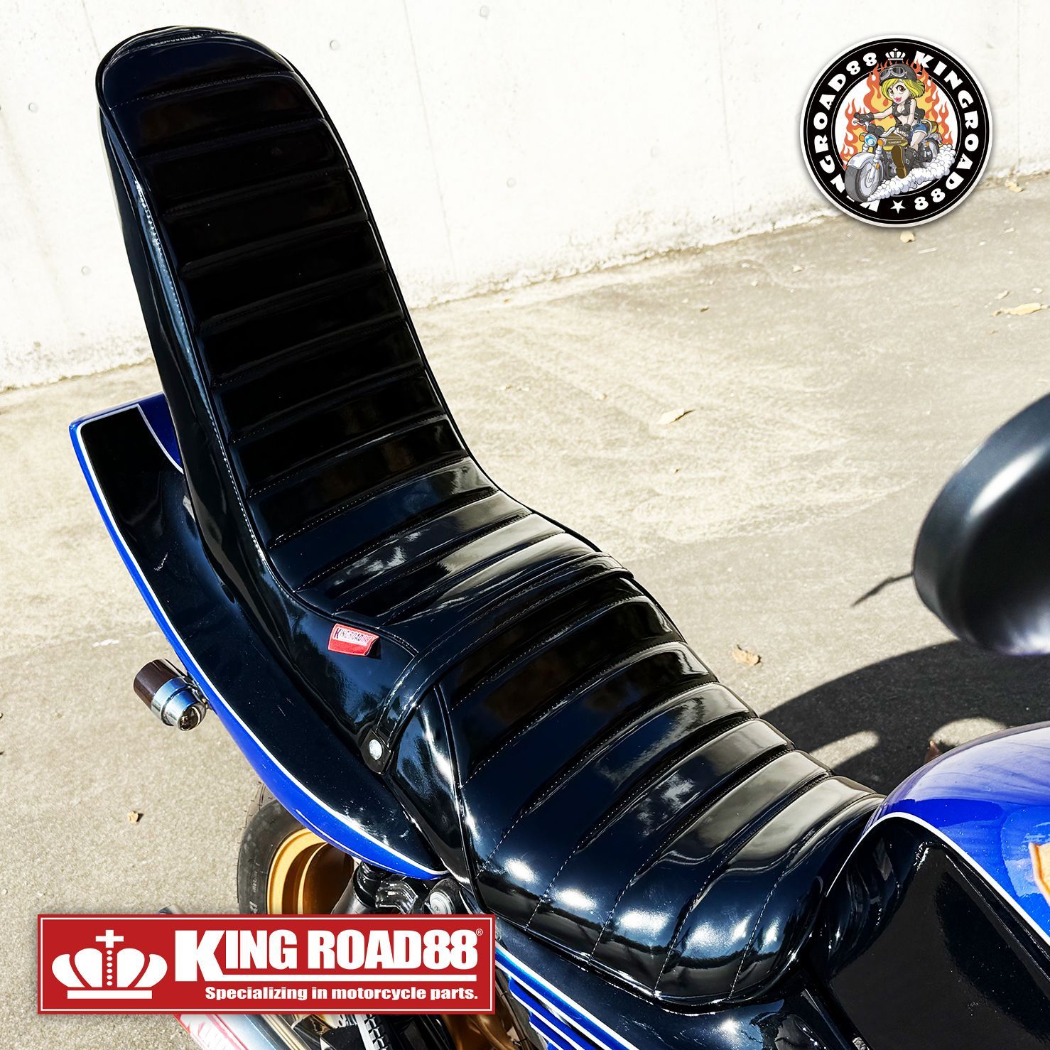 カワサキ バリオスⅡ型 ZR250B KingRoad88 3段シート エナメル