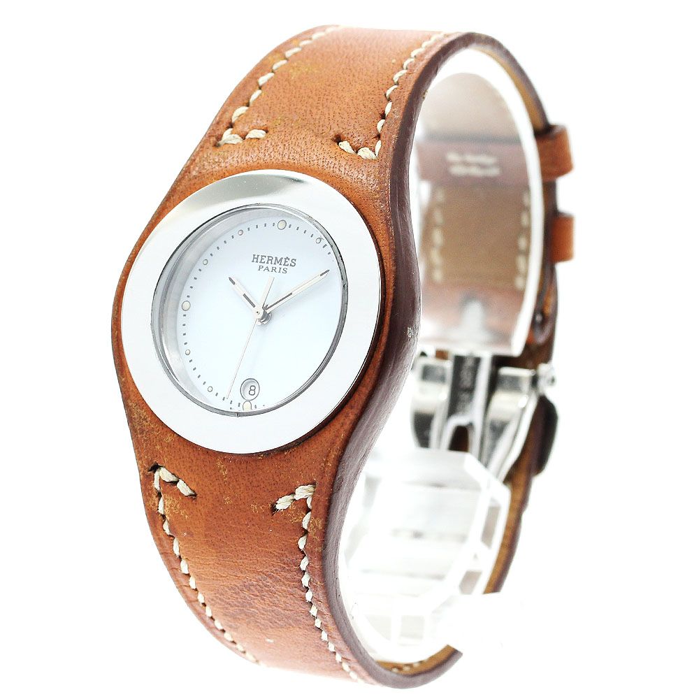 エルメス HERMES HA3.210 アーネ デイト クォーツ レディース_