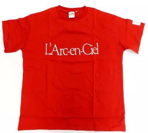 記念品、思い出の品 FC限定 L'Arc～en～Ciel 旧ロゴ Tシャツ レッド
