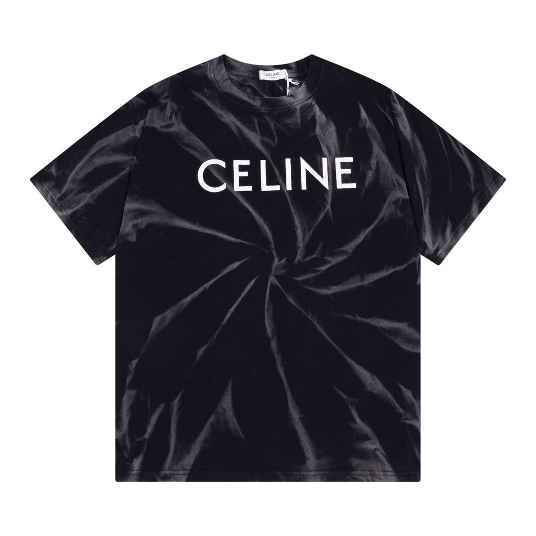 セリーヌ24SS CELINEロゴ 半袖Tシャツ