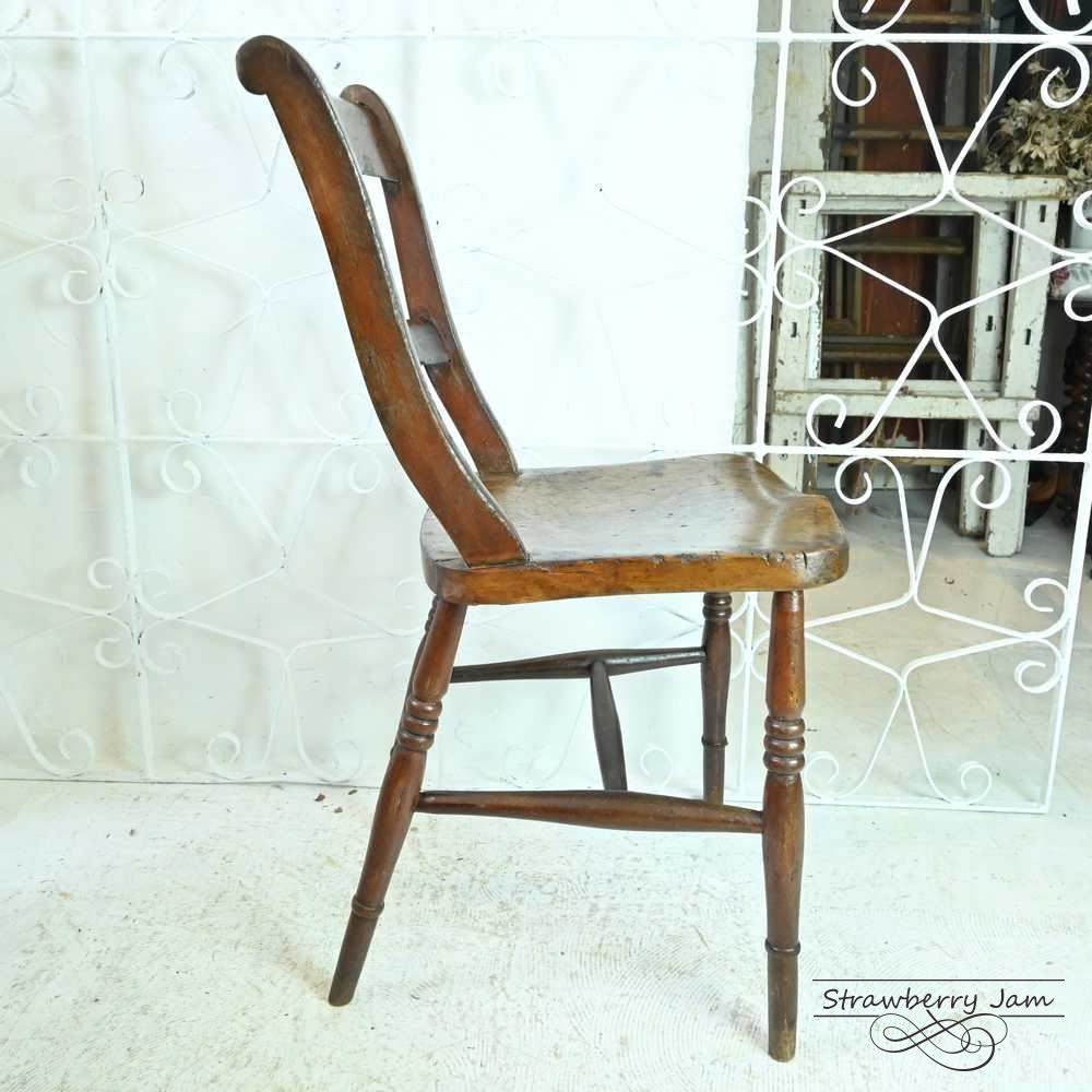 L3705-218-1 英国アンティーク キッチンチェア ヴィクトリアン