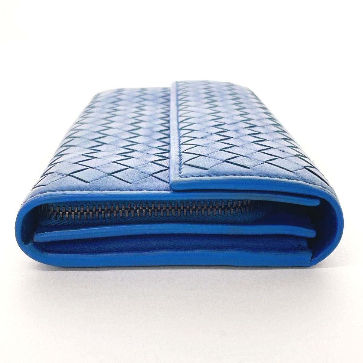 BOTTEGA VENETA ボッテガ イントレチャート 長財布 青 ブルー SALE｜BOTTEGA VENETA ボッテガヴェネタ / イントレチャートレザー