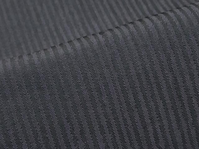 平和屋本店□極上 撫松庵 両面 半幅帯 丸文 紫黒色地 逸品 CZAA2700s5