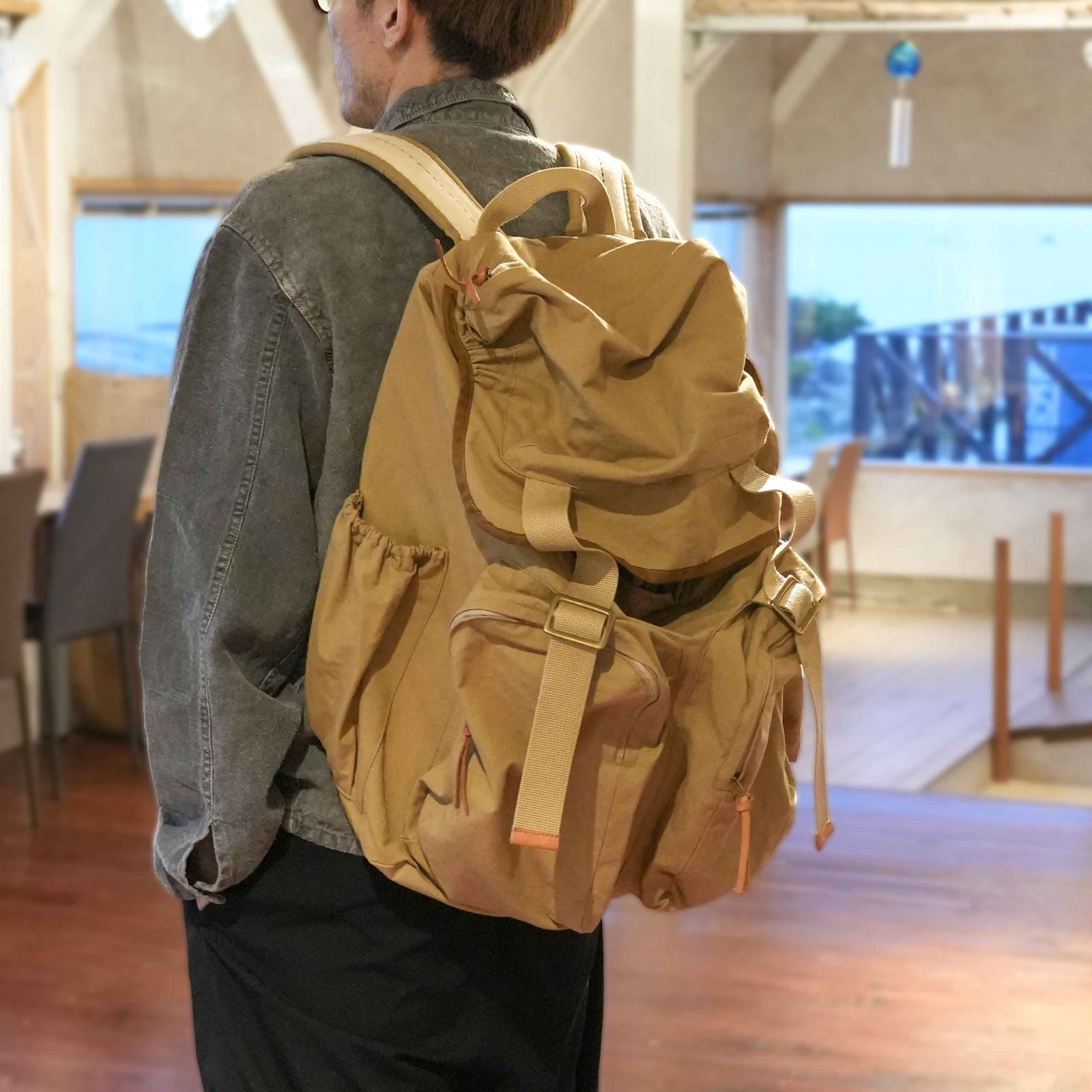 メンズ T.K GARMENT SUPPLYビンテージ軍物テント バッグ トラベルバッグ