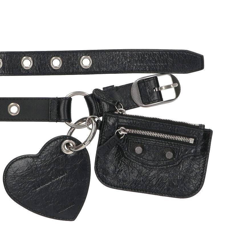 バレンシアガベルトルカゴール黒