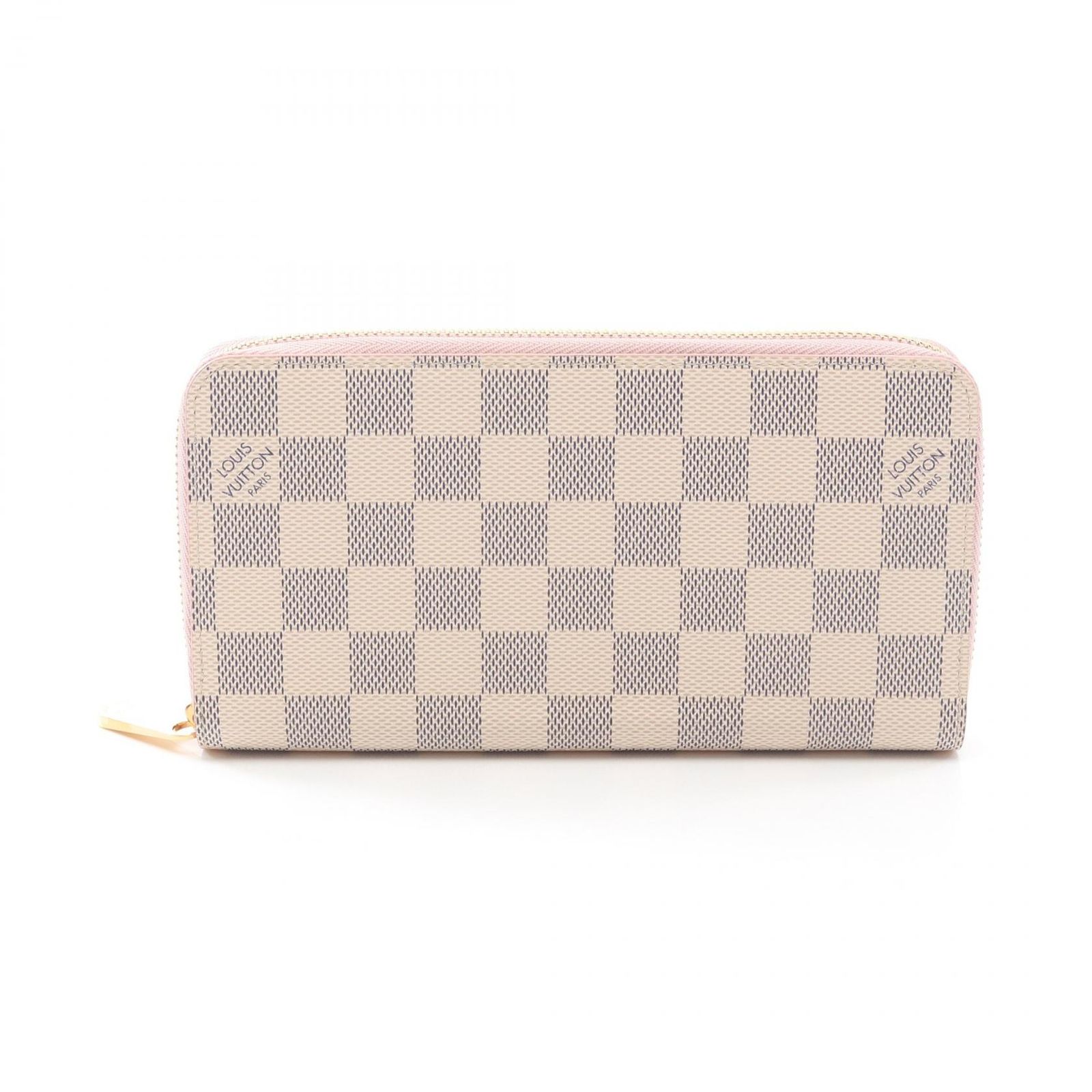 ルイ ヴィトン LOUIS VUITTON ラウンド長財布 ジッピーウォレット ダミエアズール ローズバレリーヌ N63503 ローズバレリーヌ PVCコーティングキャンバス ジッピー ウォレット レディース Used A