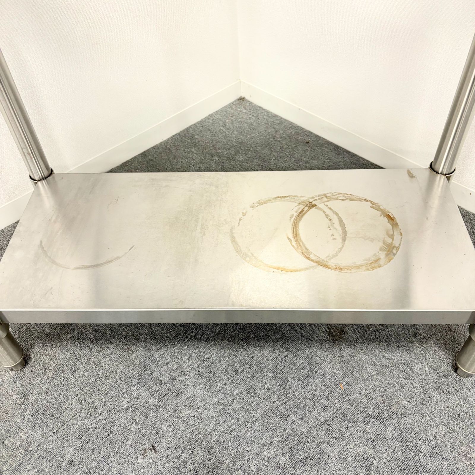 ステンレス作業台|KIPROSTAR|幅900mm×奥行450mm×高さ800mm|業務用|厨房機器|台|棚|テーブル|1385