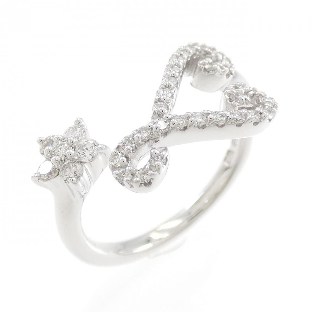ポンテヴェキオ フラワー ダイヤモンド リング 0.28CT
