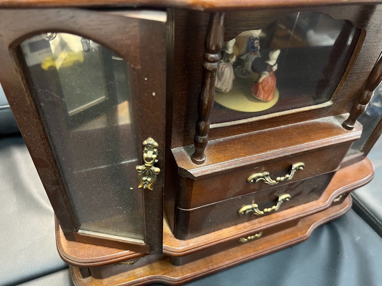 【新品未使用・ヴィンテージ】Sankyo オルゴール ジュエリーボックス　箱付き 昭和レトロ/動作品】Sankyo Musicale オルゴール ジュエリー