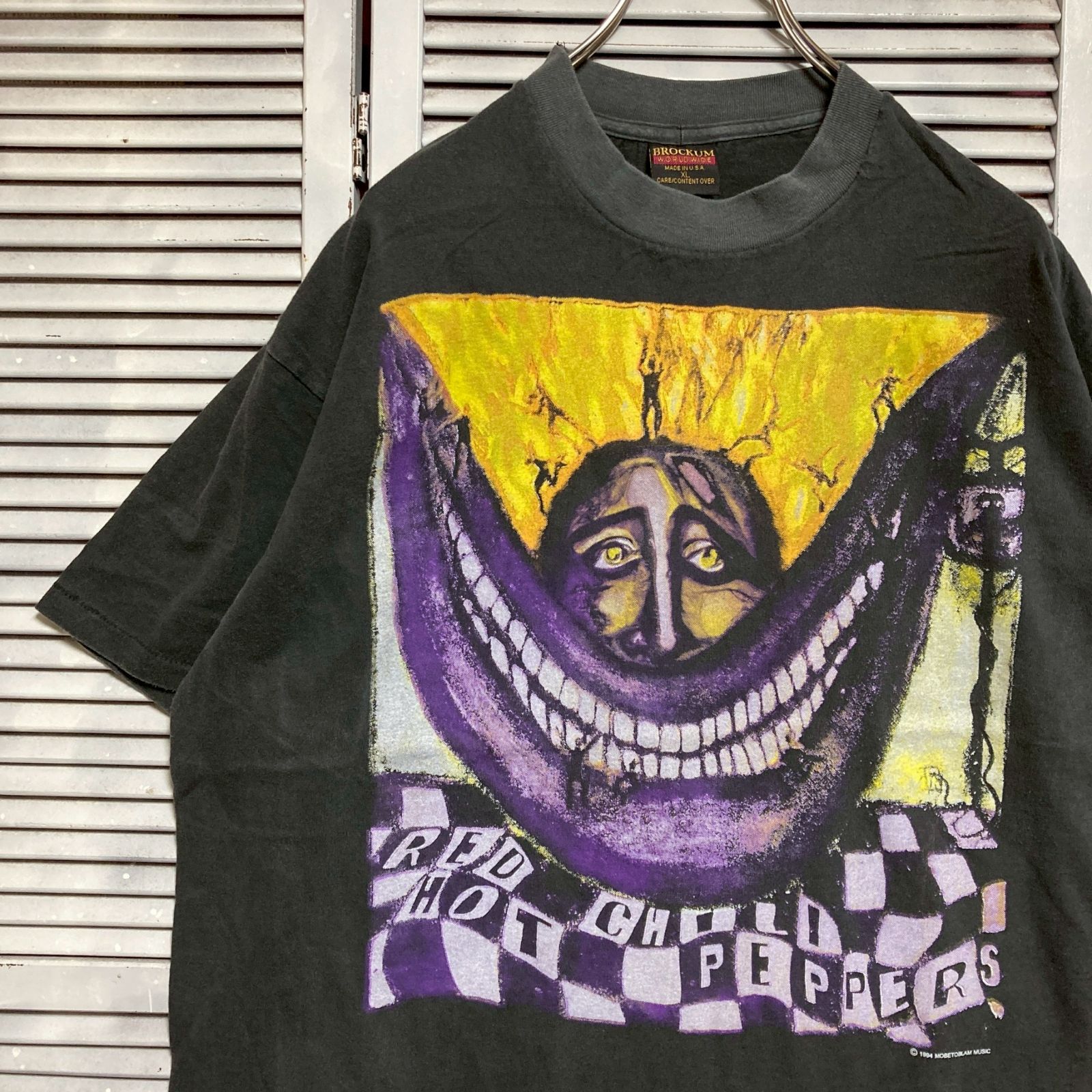 mm] BFHK バンド Tシャツ 古着 USA製 黒 レッドホット