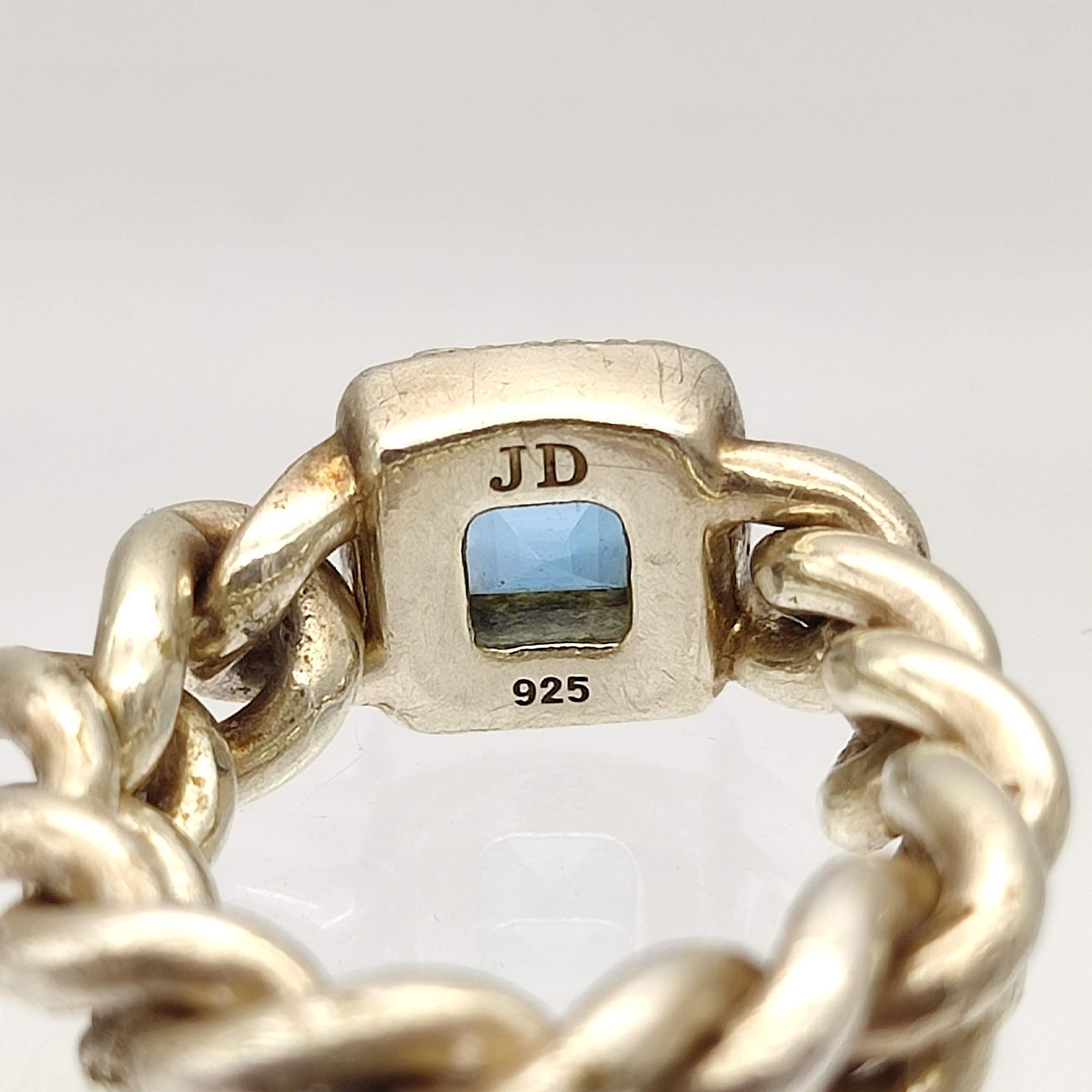 美品】Justin Davis ジャスティンデイビス ROXY リング ブルートパーズ