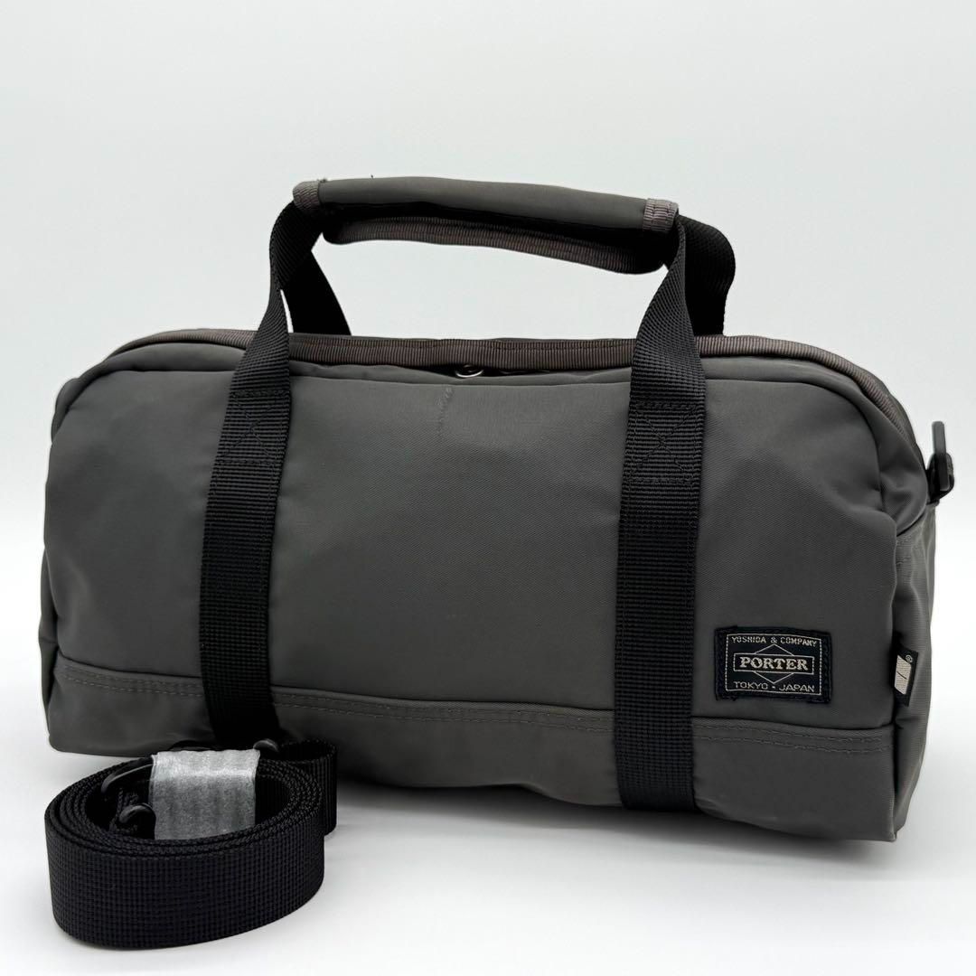 PORTER ハンドバッグ ミニボストンバッグ 2way グレー系