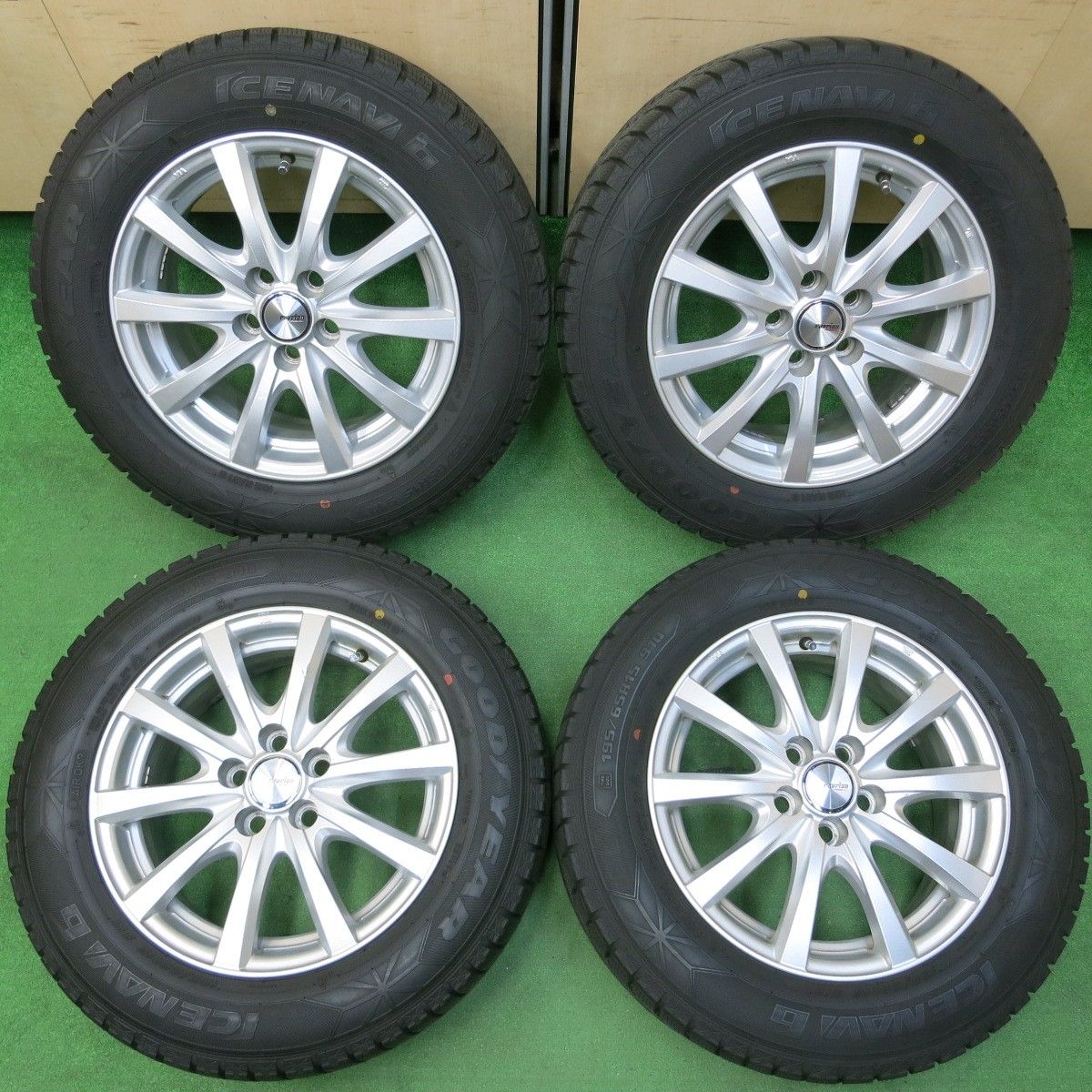 送料無料* バリ溝！8.5分☆プリウス 等 195/65R15 スタッドレス グッドイヤー アイスナビ6 ravrion RS01 ラブリオン  PCD100/5H☆4041313イス - メルカリ