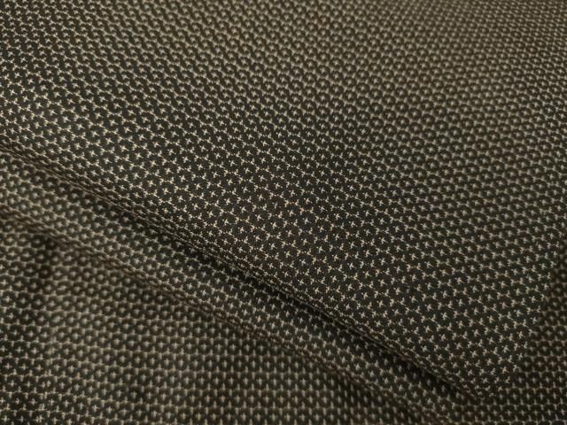 平和屋着物 男性 紬 アンサンブル 亀甲文 正絹 ck