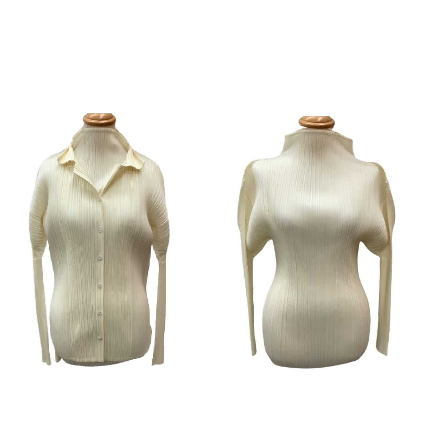 ISSEY MIYAKE イッセイミヤケ PLEATS PLEASE アンサンブル シャツ カットソー セット PP 05-JK 005 05-JJ 001