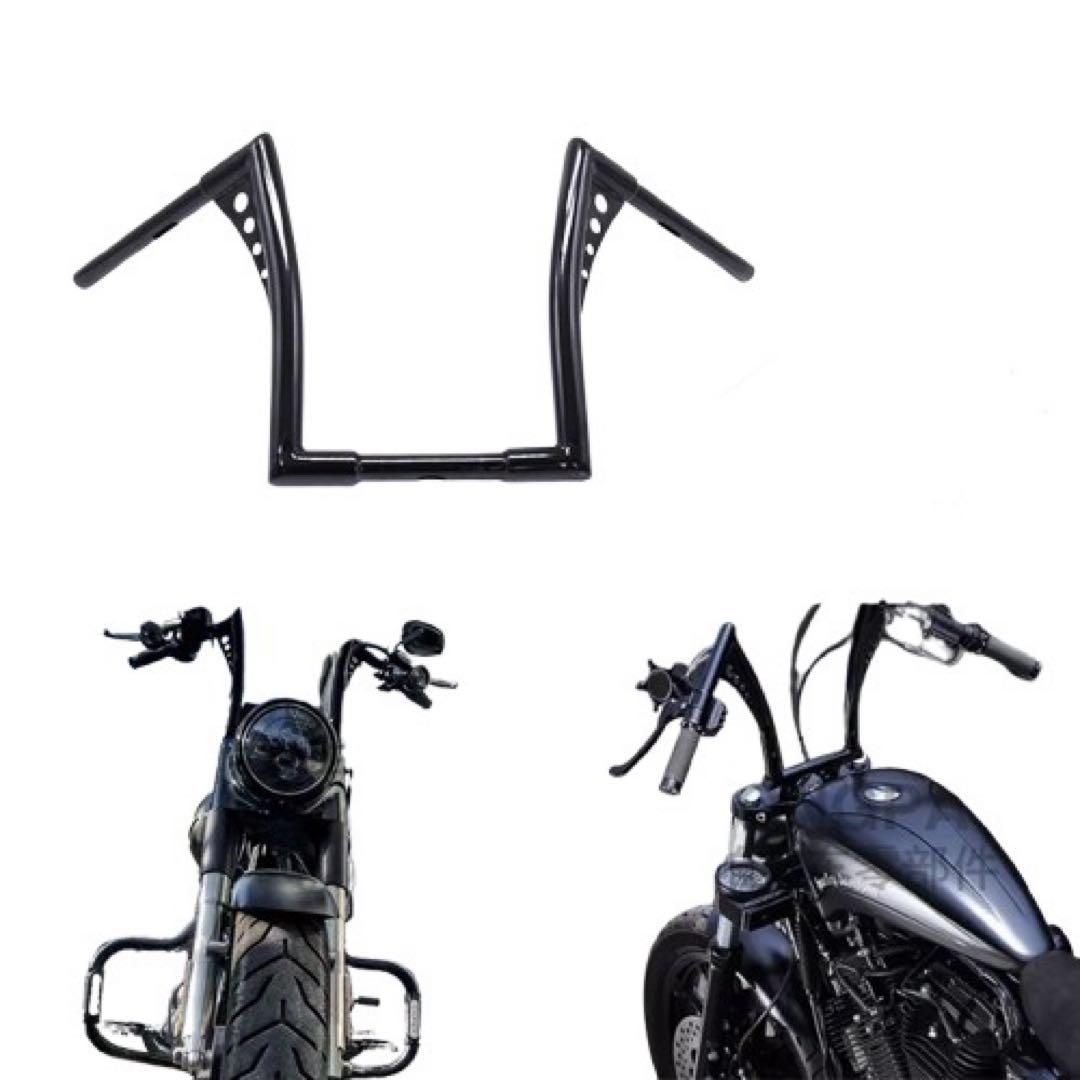 ハーレーハンドル　エイプハンガー ビルトウェル□エイプハンガー ハンドルバー ブラック/クローム