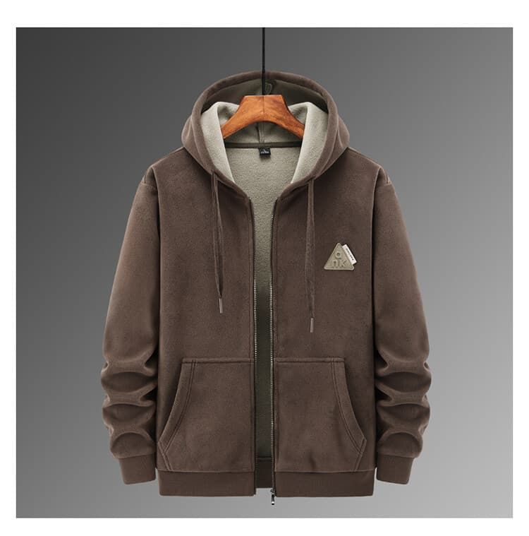 暖かい ジップパーカー