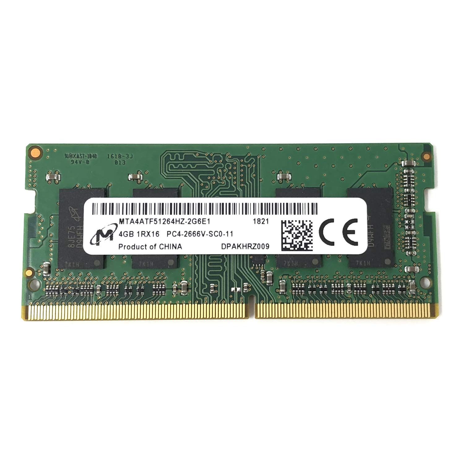 PCパーツ Micron MTA4ATF51264HZ-2G6E1 非ECC PC4-2666V 4GB DDR4