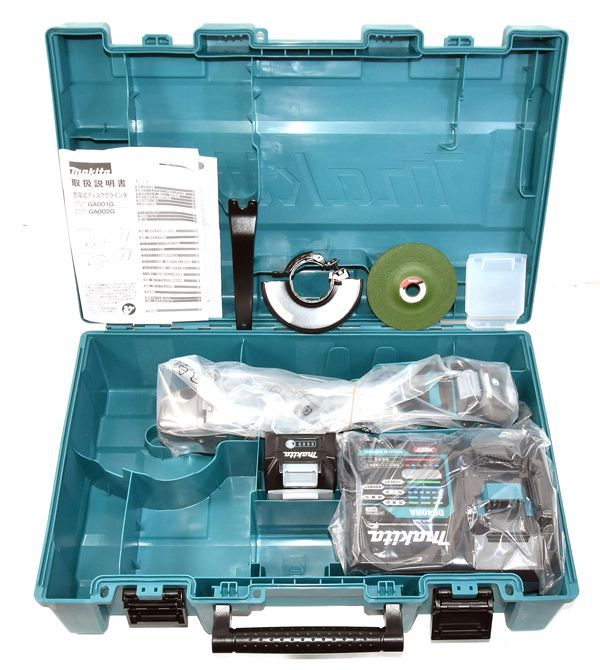【送料無料】 ♥ MAKITA マキタ 100mm 充電式 ディスクグラインダ GA001GRDX バッテリー2個 BL4025 充電器 DC40RA 付