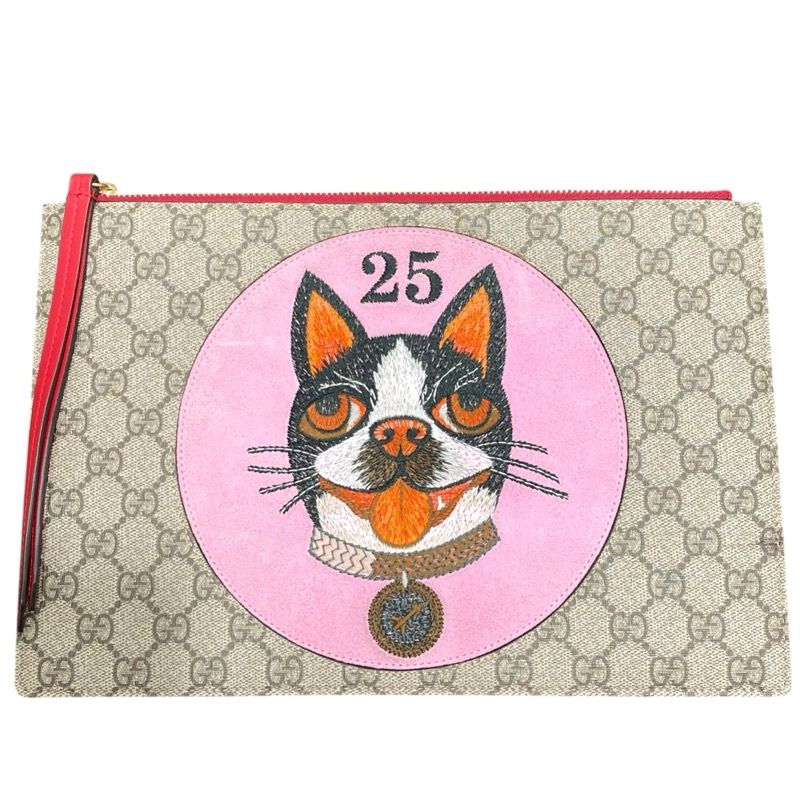 グッチ GUCCI クラッチバッグ 506280 ボスコピンク GGスプリーム メンズ クラッチバッグ