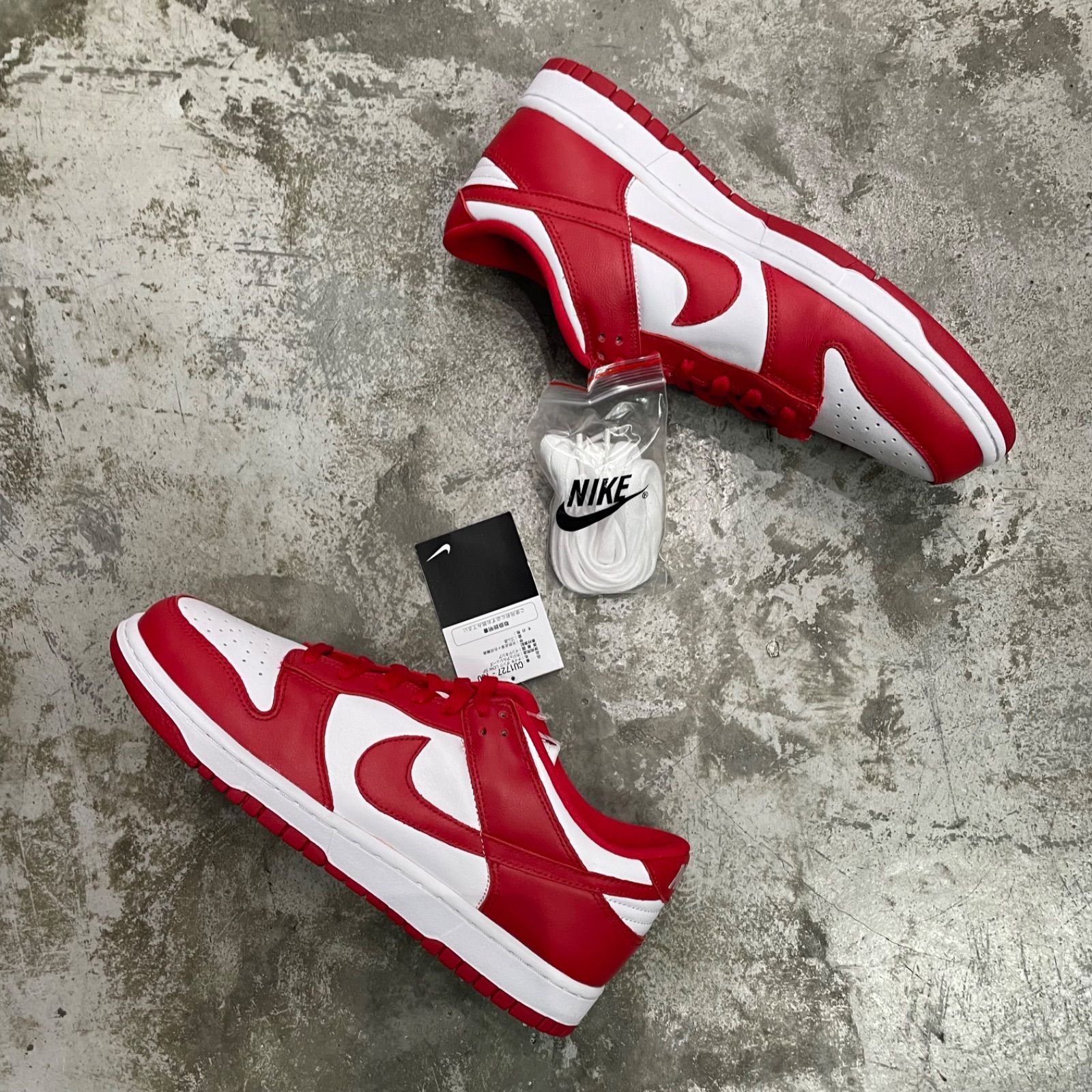 国内正規 未使用品 NIKE Dunk Low SP White and University Red ダンク 