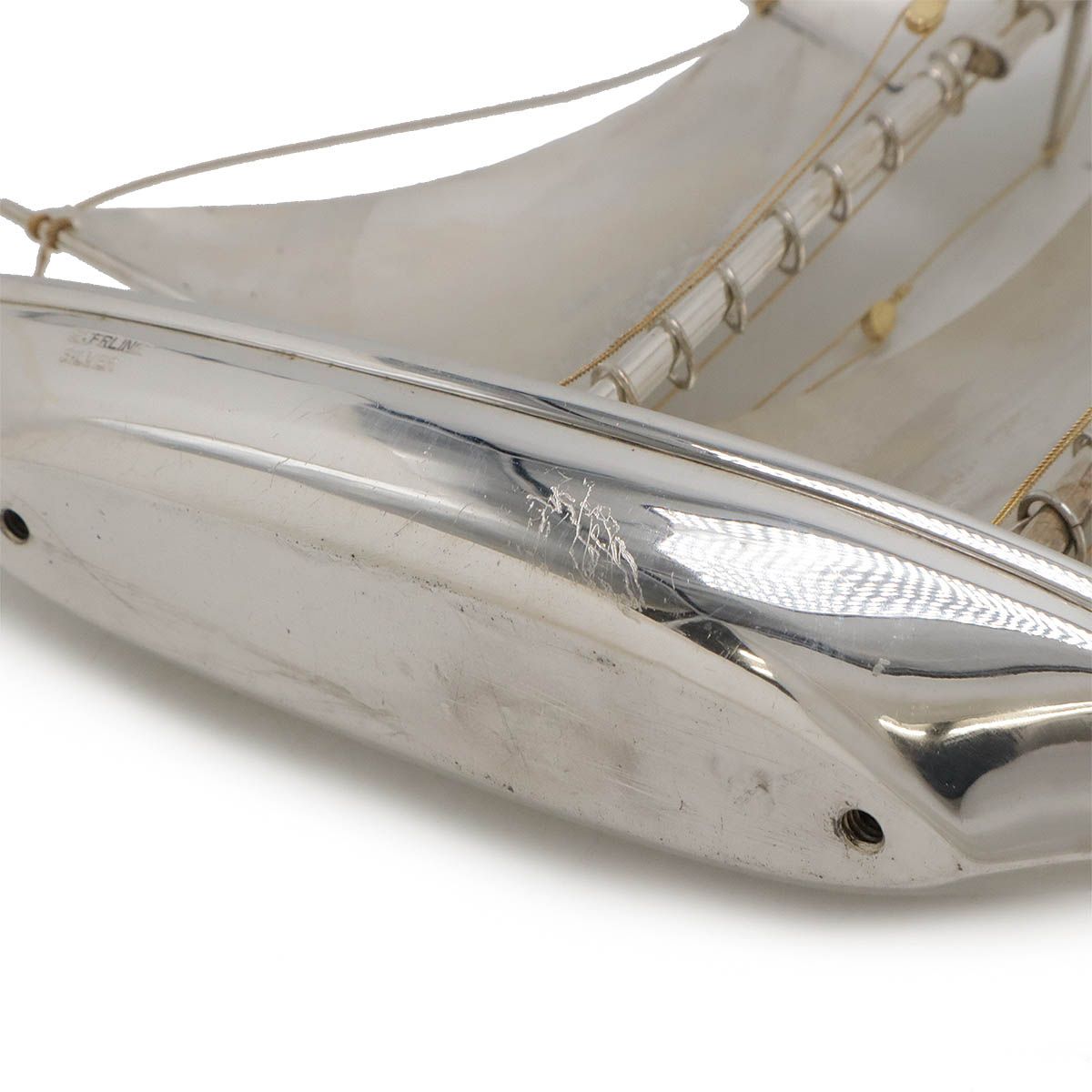 スターリングシルバー 銀製 置物 オブジェ ヨット 帆船モチーフ インテリア⭐︎ 帆船 ヨット Sailing ship オブジェ 置物 インテリア 模型