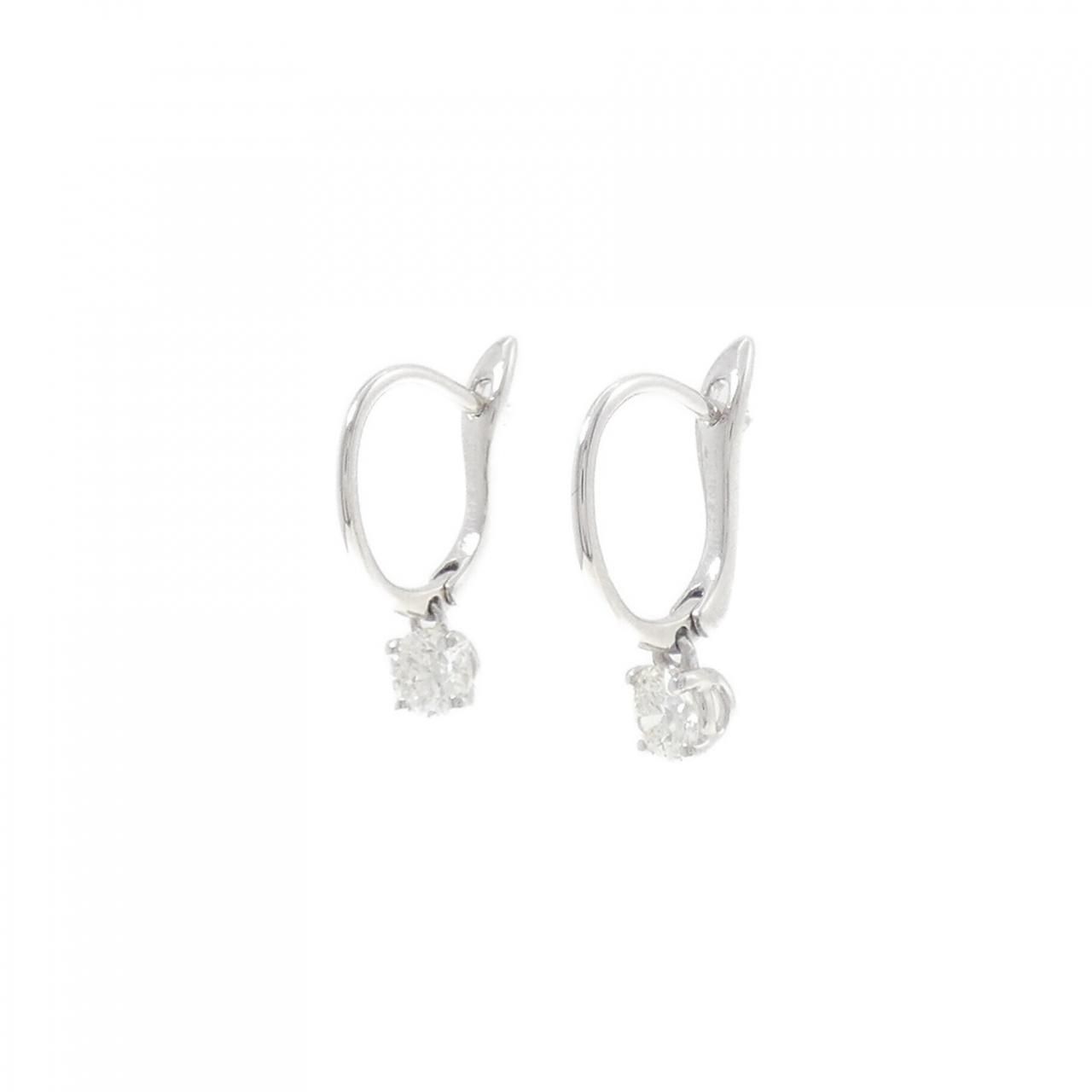 デビアス ダイヤモンド ピアス 0.42CT H VS2