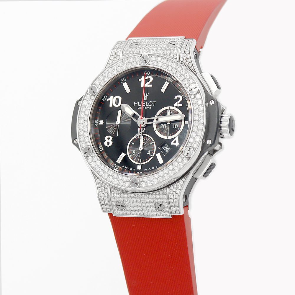 内部点検済 HUBLOT ウブロ ビッグバン スチール パヴェ ダイヤモンド