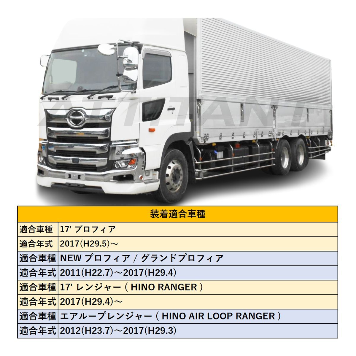 エアループ レンジャー 鏡面メッキ ドアバイザー ABS 左右セット 2012(H23.7)～2017(H29.3) - メルカリ