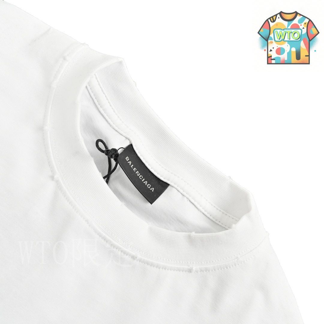 BALENCIAGA ホワイト 半袖シャツ 今日特価】Balenciaga バレンシアガ 半袖 T シャツ - ホワイト