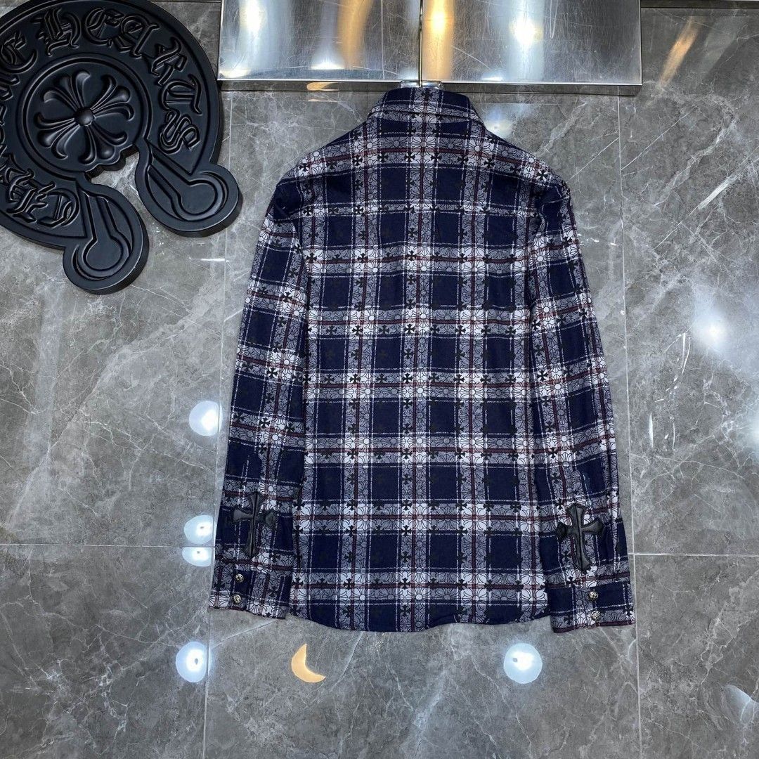 本日限定特価】Chrome Hearts メンズ シャツ フルクロス 刺繍