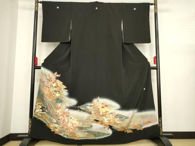 平和屋着物□訪問着 飾花文 暈し染め 正絹 逸品 AAAZ7859fw 平和