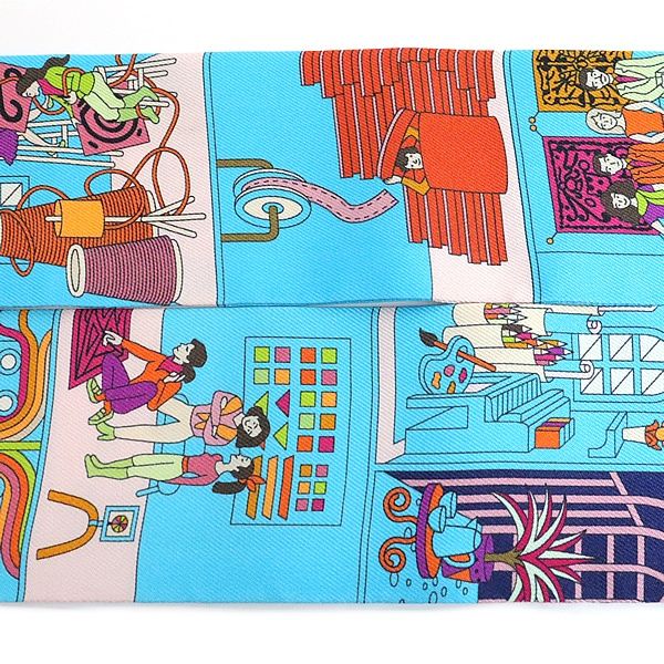 広尾店】エルメス HERMES ツイリー La Maison des Carres メゾンデ  