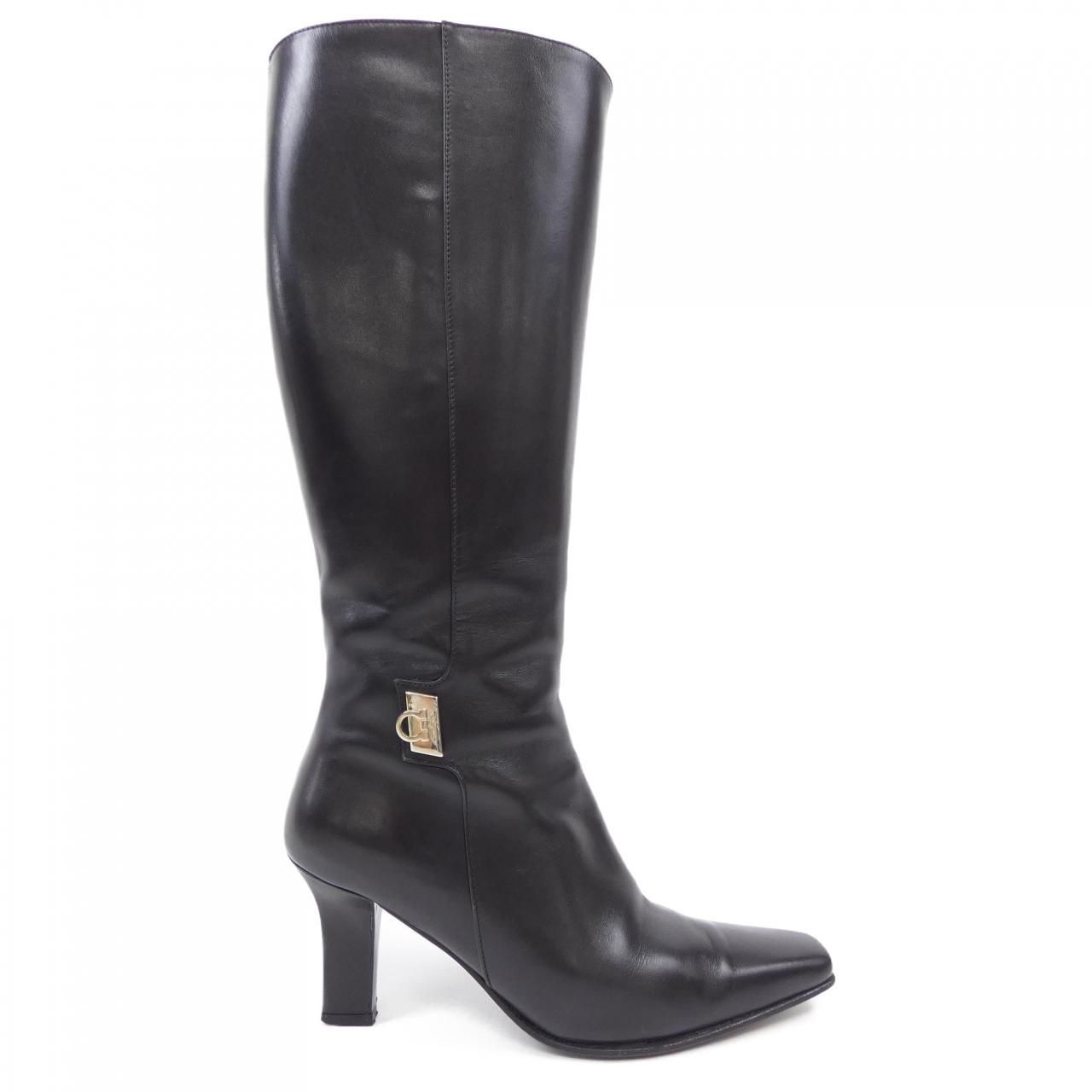 サルヴァトーレフェラガモ SALVATORE FERRAGAMO ロングブーツ - メルカリ