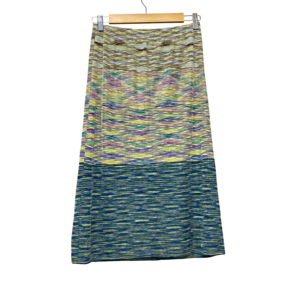 MISSONI ミッソーニ　スカート Multi Pleated sequined striped metallic crochet-knit maxi